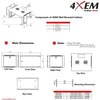4XEM 6U Wall Mount Server Rack Cabinet 24 Inches Deep