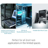 Aten 1U Ultra Short Depth Single Rail WideScreen LCD Console (USB / VGA)-TAA Compliant