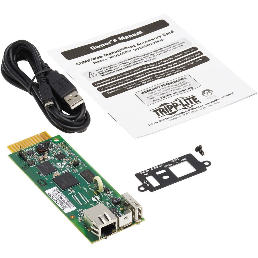 Tripp Lite WEBCARDLXMINI Web Management Accessory Card for Select Tripp Lite UPS Systems