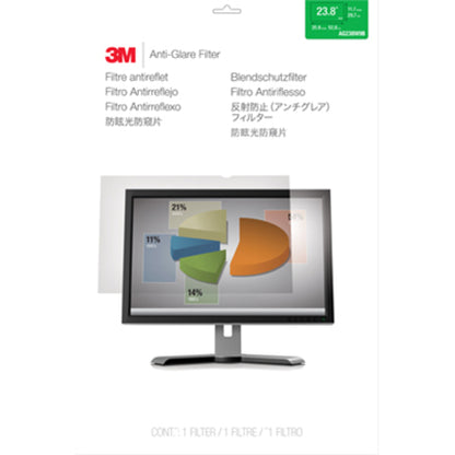 3M Anti-Glare Filter for 23.8 in Monitors 16:9 AG238W9B Clear, Matte