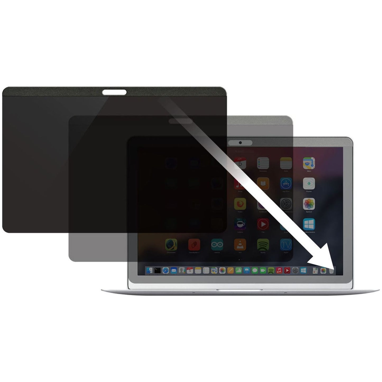 StarTech.com Laptop Privacy Screen for 15 inch MacBook Pro & Air - Magnetic Removable Security Filter - Blue Light Reducing - Matte/Glossy