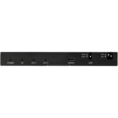 StarTech.com 2-Port HDMI Splitter (1x2), 4K 60Hz UHD HDMI 2.0 Audio Video Splitter w/ Scaler and Audio Extractor, EDID Copy, TV/Projector