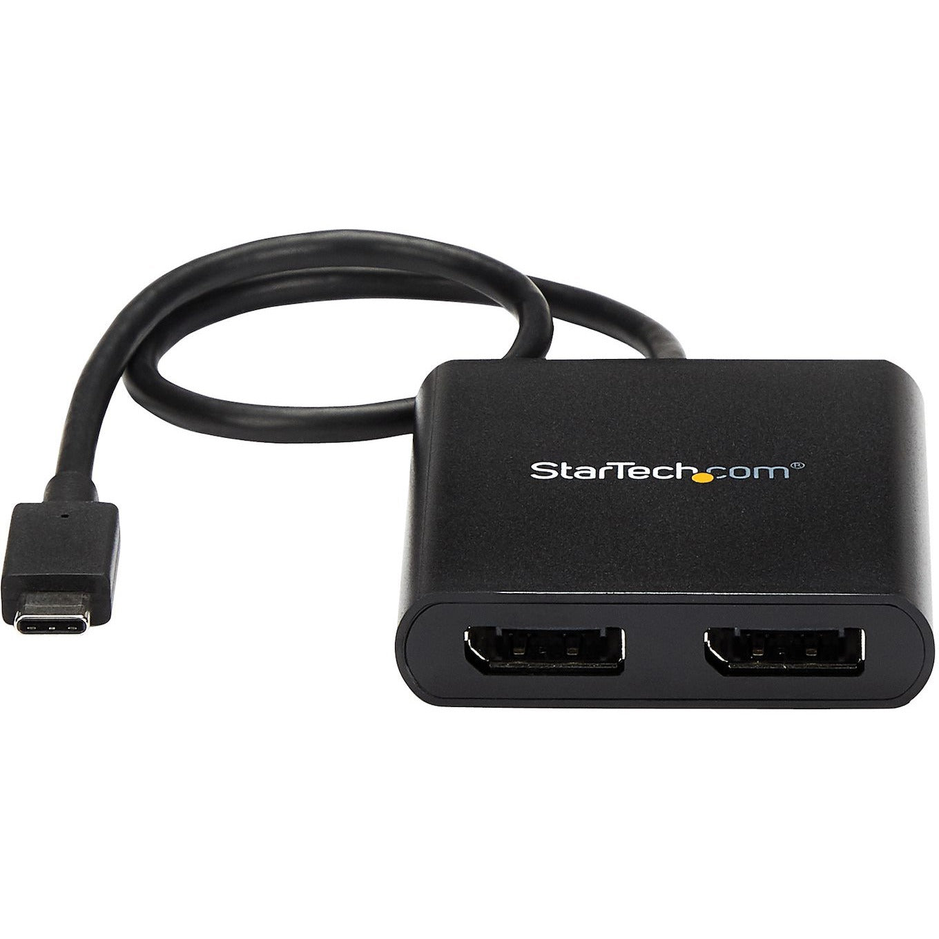 StarTech.com 2-Port Multi Monitor Adapter - USB-C to DisplayPort 1.2 Video Splitter - USB-C to Dual DP MST Hub - TB3 Compatible - Windows