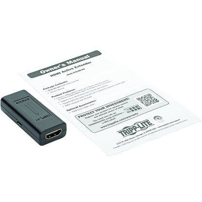 Tripp Lite HDMI Signal Booster In-Line F/F 4K @ 60Hz Compact Up to 50ft TAA