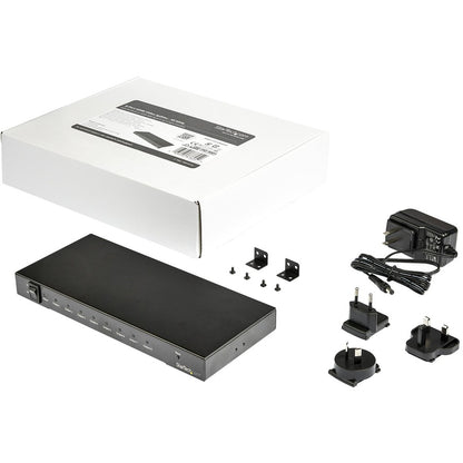 StarTech.com 8-Port 4K 60Hz HDMI Splitter - HDR Support - HDMI 2.0 Splitter - 7.1 Surround Sound Audio
