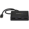 StarTech.com 3-Port Multi Monitor Adapter - USB-C to DisplayPort 1.2 Video Splitter - USB Type-C to DP MST Hub - TB3 Compatible - Windows