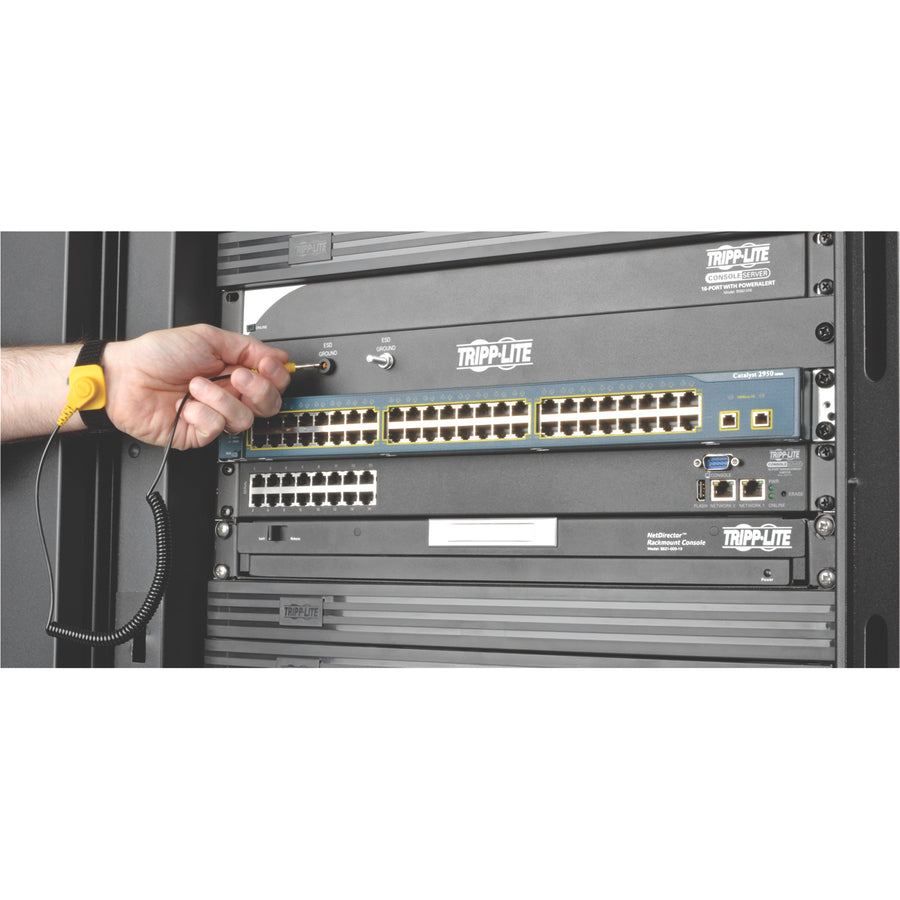 Tripp Lite Rack Enclosure/Open Frame Server Cabinet ESD Grounding Panel 1U