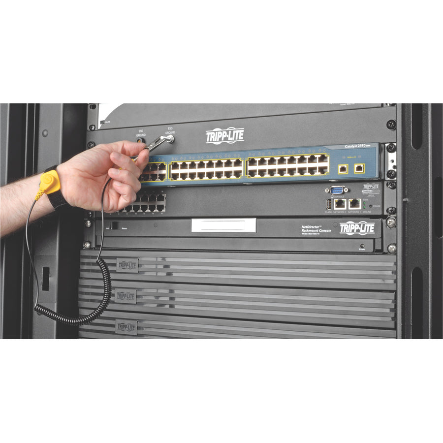 Tripp Lite Rack Enclosure/Open Frame Server Cabinet ESD Grounding Panel 1U