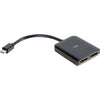 C2G 4K Mini DisplayPort to DisplayPort Monitor Splitter - Dual Monitor Hub