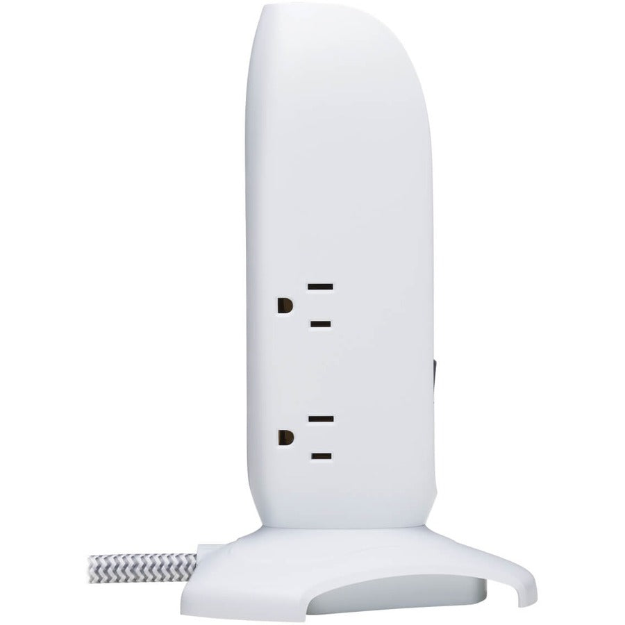Tripp Lite Surge Protector Tower 5-Outlet 3 USB Ports 6ft Cord 5-15P White
