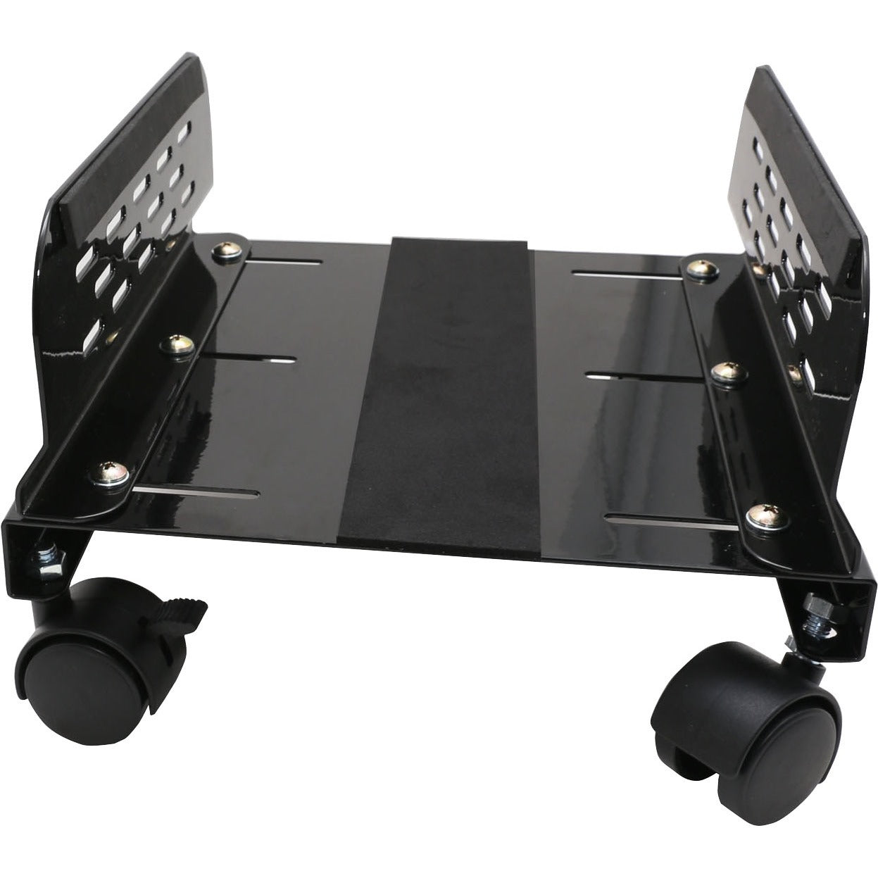 SYBA Steel PC Stand for ATX Case with Adj. Width with Caster Wheels