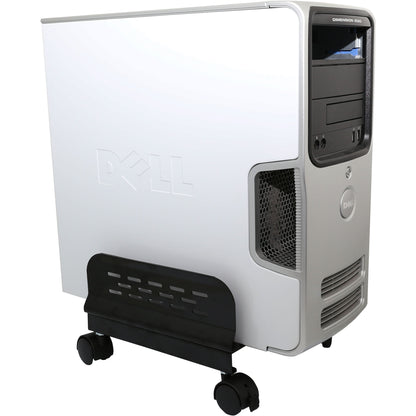 SYBA Steel PC Stand for ATX Case with Adj. Width with Caster Wheels