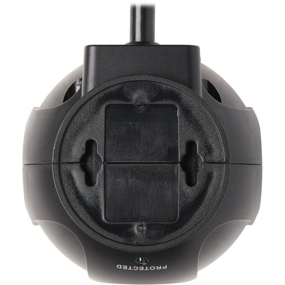 Tripp Lite Surge Protector with 3-Outlets & 4 USB Ports Spherical Black 6ft Cord