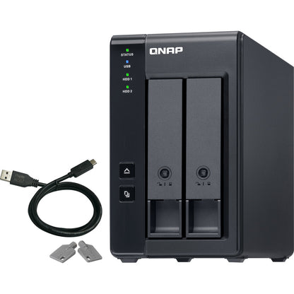 QNAP 2 Bay USB Type-C Direct Attached Storage with Hardware RAID