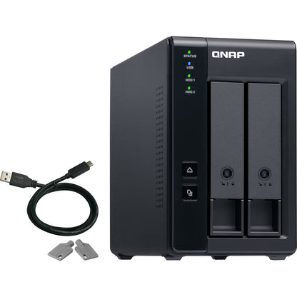 QNAP 2 Bay USB Type-C Direct Attached Storage with Hardware RAID
