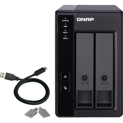 QNAP 2 Bay USB Type-C Direct Attached Storage with Hardware RAID