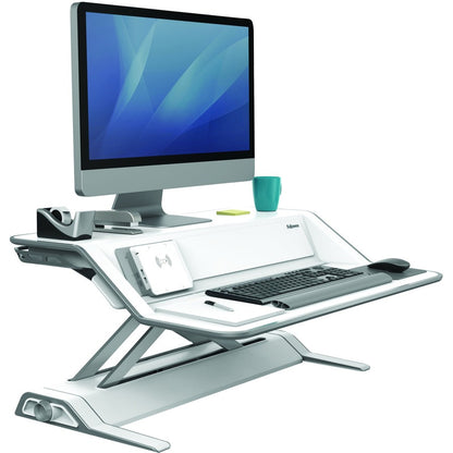 Fellowes Lotus&trade; DX Sit-Stand Workstation - White