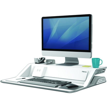 Fellowes Lotus&trade; DX Sit-Stand Workstation - White