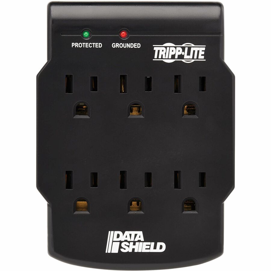 Tripp Lite Surge Protector Wallmount Direct Plug In 120V 6 Outlet 540 Joules Black