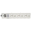 Tripp Lite Surge Protector Power Strip Medical Hospital Metal 6 Outlet 15' Cord