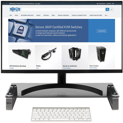 Tripp Lite Universal Monitor Riser Stand Glass Computer Laptop Printers 3"