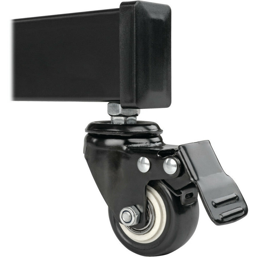 Tripp Lite Dual Screen Mobile TV Floor Stand Cart Height-Adjustable 35-45in