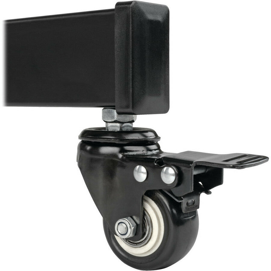 Tripp Lite Dual Screen Mobile TV Floor Stand Cart Height-Adjustable 35-45in