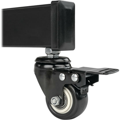 Tripp Lite Dual Screen Mobile TV Floor Stand Cart Height-Adjustable 35-45in