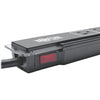 Tripp Lite Surge Protector Power Strip 6 Outlet Tel/Modem 6 ' Cord Black