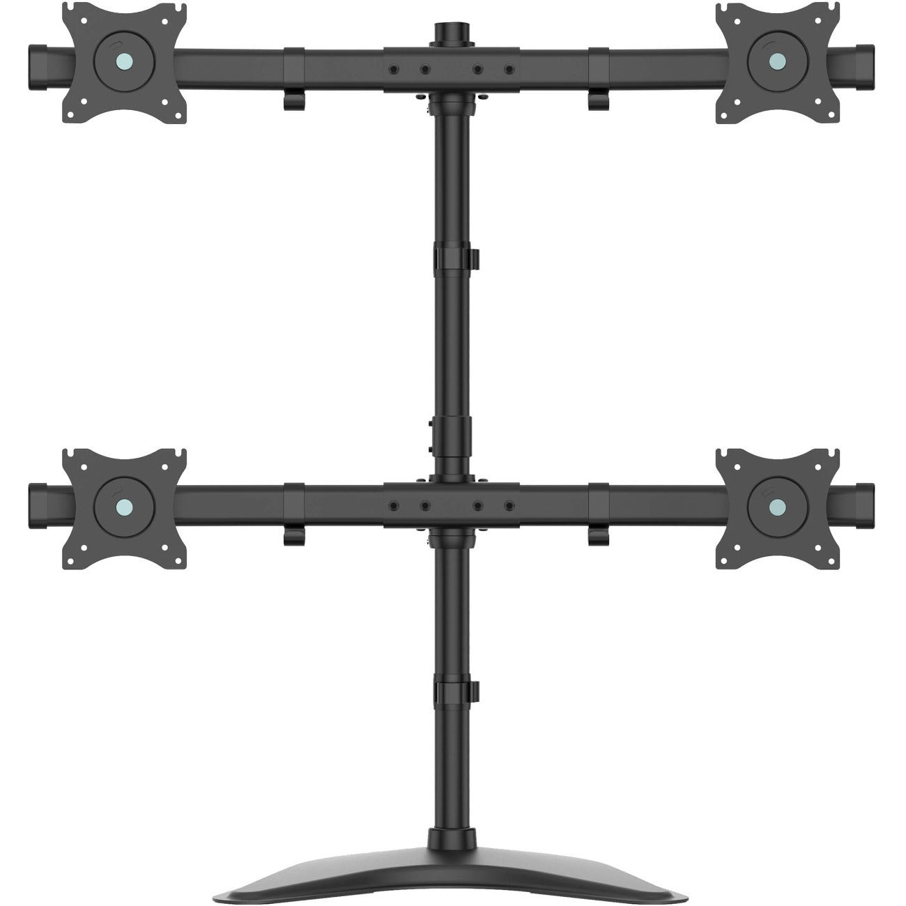 Tripp Lite TV Desk Mount Monitor Stand Quad-Display Swivel Tilt for 13-27in Flat Screen Displays