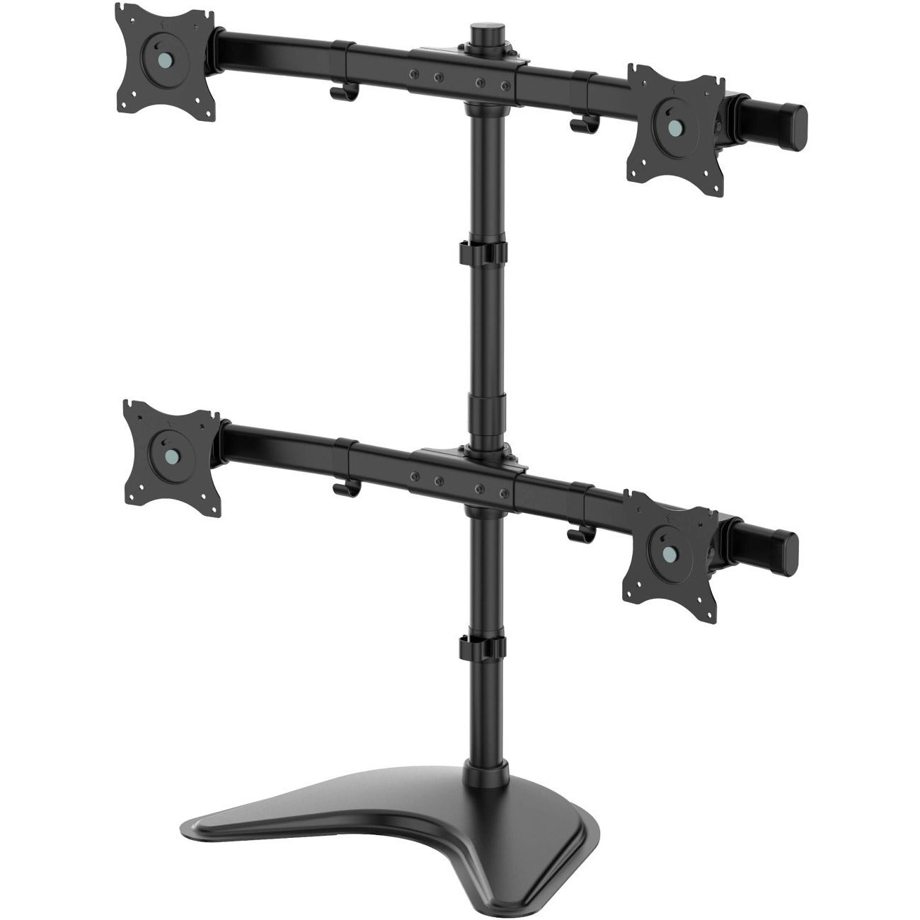 Tripp Lite TV Desk Mount Monitor Stand Quad-Display Swivel Tilt for 13-27in Flat Screen Displays