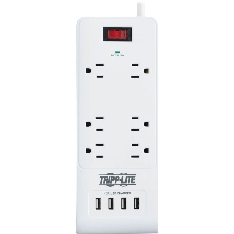 Tripp Lite TLP64USBRA15 6-Outlet Surge Suppressor/Protector