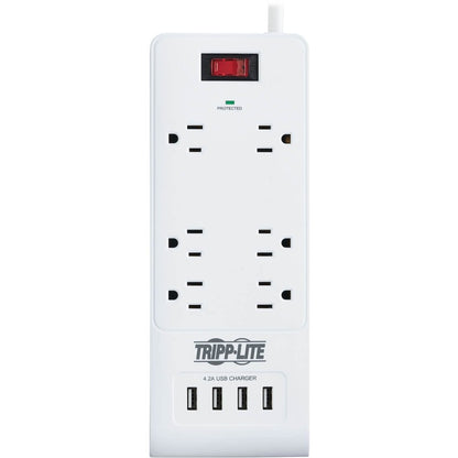 Tripp Lite TLP64USBRA15 6-Outlet Surge Suppressor/Protector
