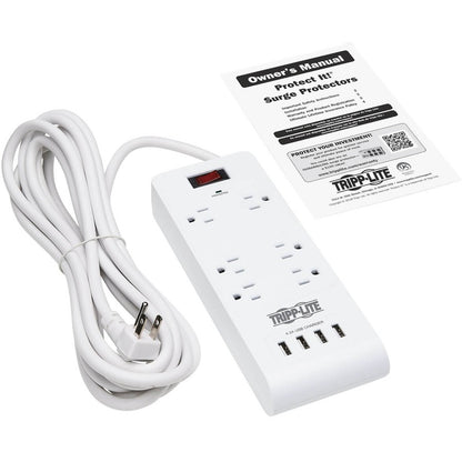 Tripp Lite TLP64USBRA15 6-Outlet Surge Suppressor/Protector