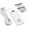 Tripp Lite TLP64USBRA15 6-Outlet Surge Suppressor/Protector