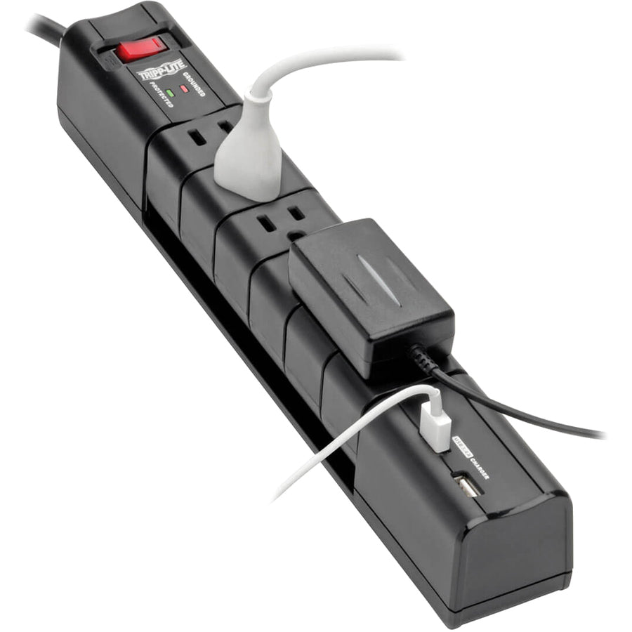 Tripp Lite Surge 6 Outlet 3.4A USB Charger Tablet Smartphone Ipad Iphone