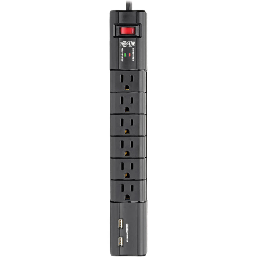 Tripp Lite Surge 6 Outlet 3.4A USB Charger Tablet Smartphone Ipad Iphone