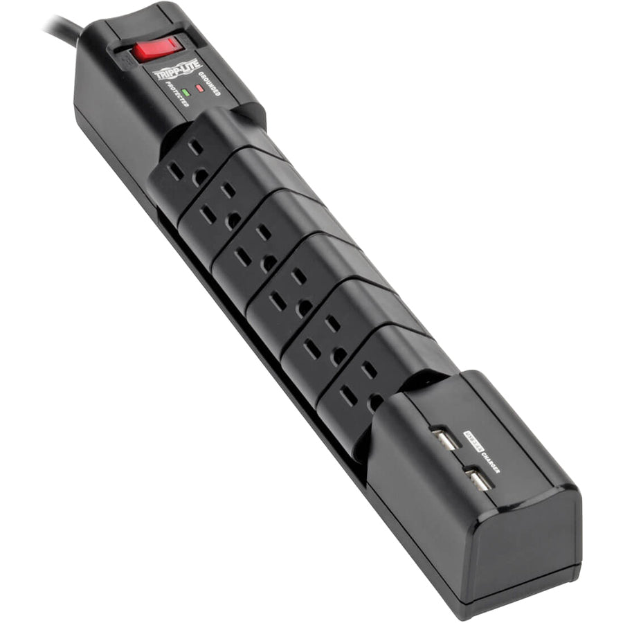 Tripp Lite Surge 6 Outlet 3.4A USB Charger Tablet Smartphone Ipad Iphone