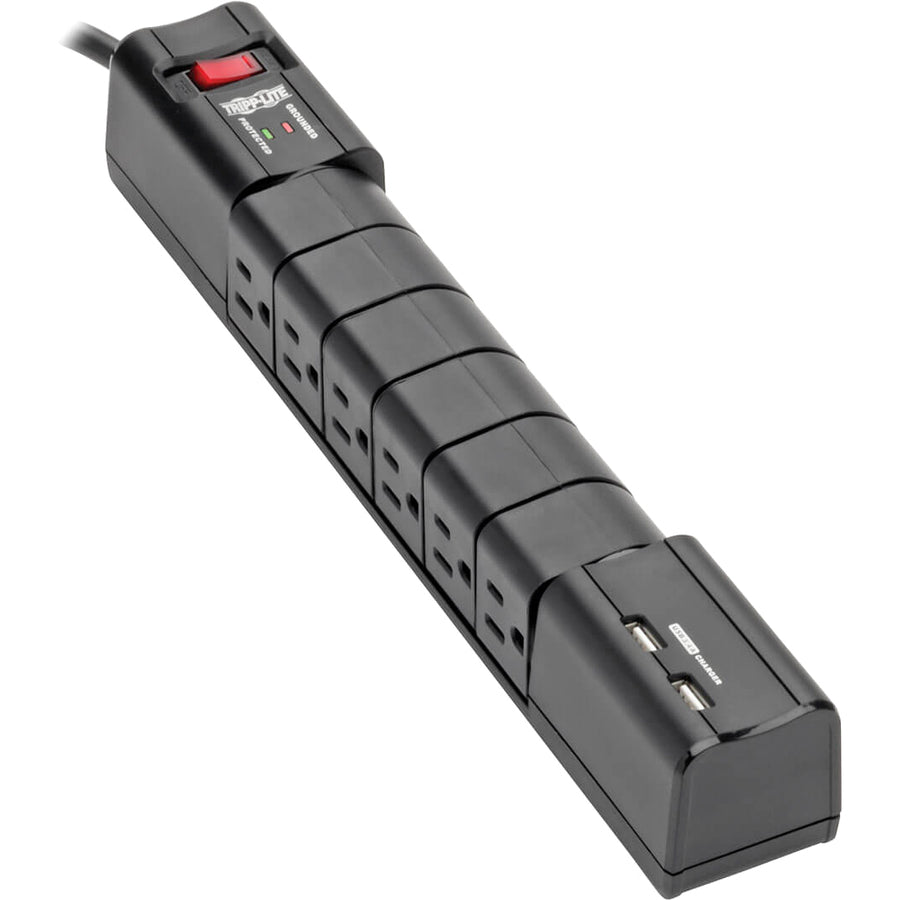 Tripp Lite Surge 6 Outlet 3.4A USB Charger Tablet Smartphone Ipad Iphone