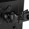 Atdec triple monitor desk mount with a freestanding base - Loads up to 17.6lb - VESA 75x75, 100x100