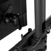 Atdec triple monitor desk mount with a freestanding base - Loads up to 17.6lb - VESA 75x75, 100x100