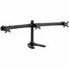 Atdec triple monitor desk mount with a freestanding base - Loads up to 17.6lb - VESA 75x75, 100x100