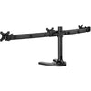 Atdec triple monitor desk mount with a freestanding base - Loads up to 17.6lb - VESA 75x75, 100x100