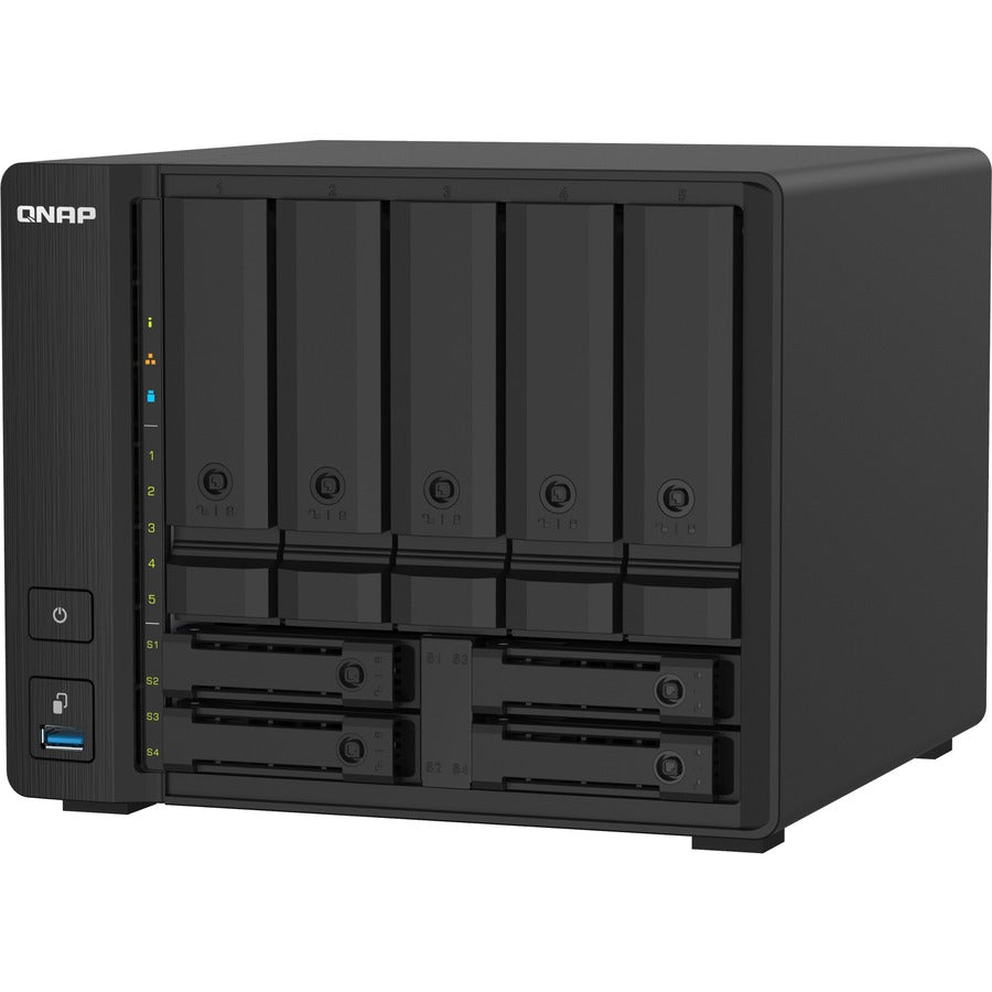 QNAP Compact 9-bay NAS with 10GbE SFP+ and 2.5GbE for Smoother File Applications