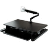 StarTech.com Sit-Stand Desk Converter with Monitor Arm - Up to 26" Monitor - 35" Wide Work Surface - Height Adjustable Standing Desk Converter