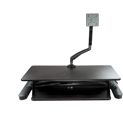 StarTech.com Sit-Stand Desk Converter with Monitor Arm - Up to 26" Monitor - 35" Wide Work Surface - Height Adjustable Standing Desk Converter