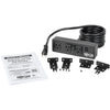Tripp Lite 3-Outlet Surge Protector Power Strip w/ 2-Port USB Charging Black