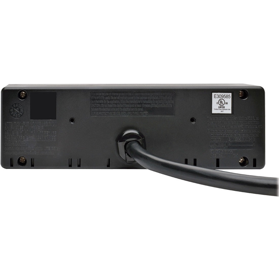 Tripp Lite 3-Outlet Surge Protector Power Strip w/ 2-Port USB Charging Black
