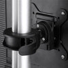 Atdec dual stack or single monitor desk mount - Freestanding base - Loads up to 26.5lb flat or 20lb curved - VESA 75x75, 100x100