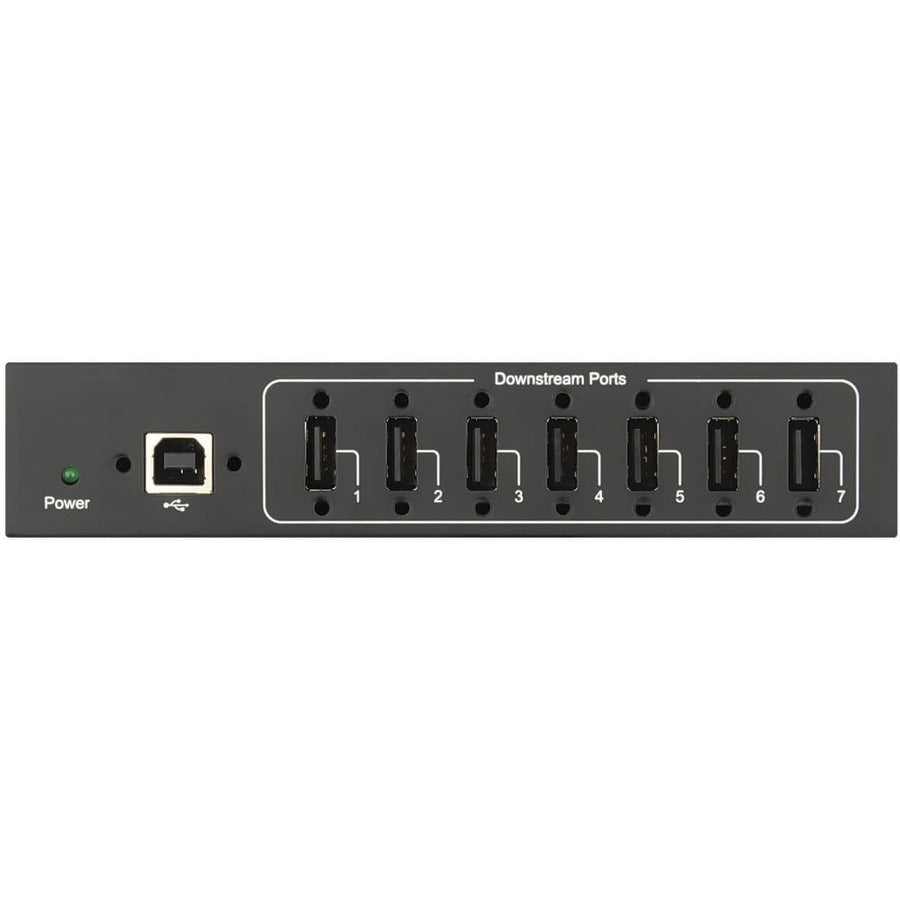 Tripp Lite USB 2.0 Hub Industrial 7-Port 15kV ESD Immunity Metal Mountable